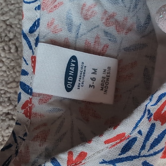 Old Navy Red and Blue Sleeveless Sundress - Picture 2 of 4